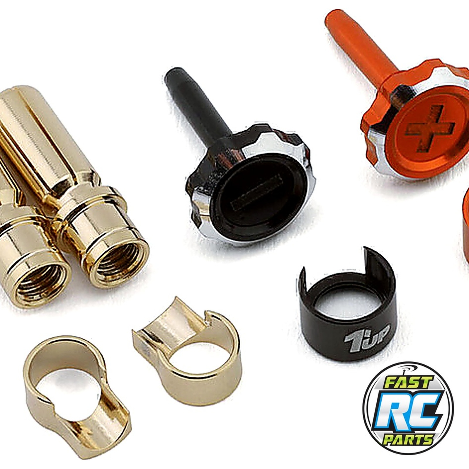 Lockdown Adjustable Bullet Plug Grips W/5mm Bullets (Orange/Black)