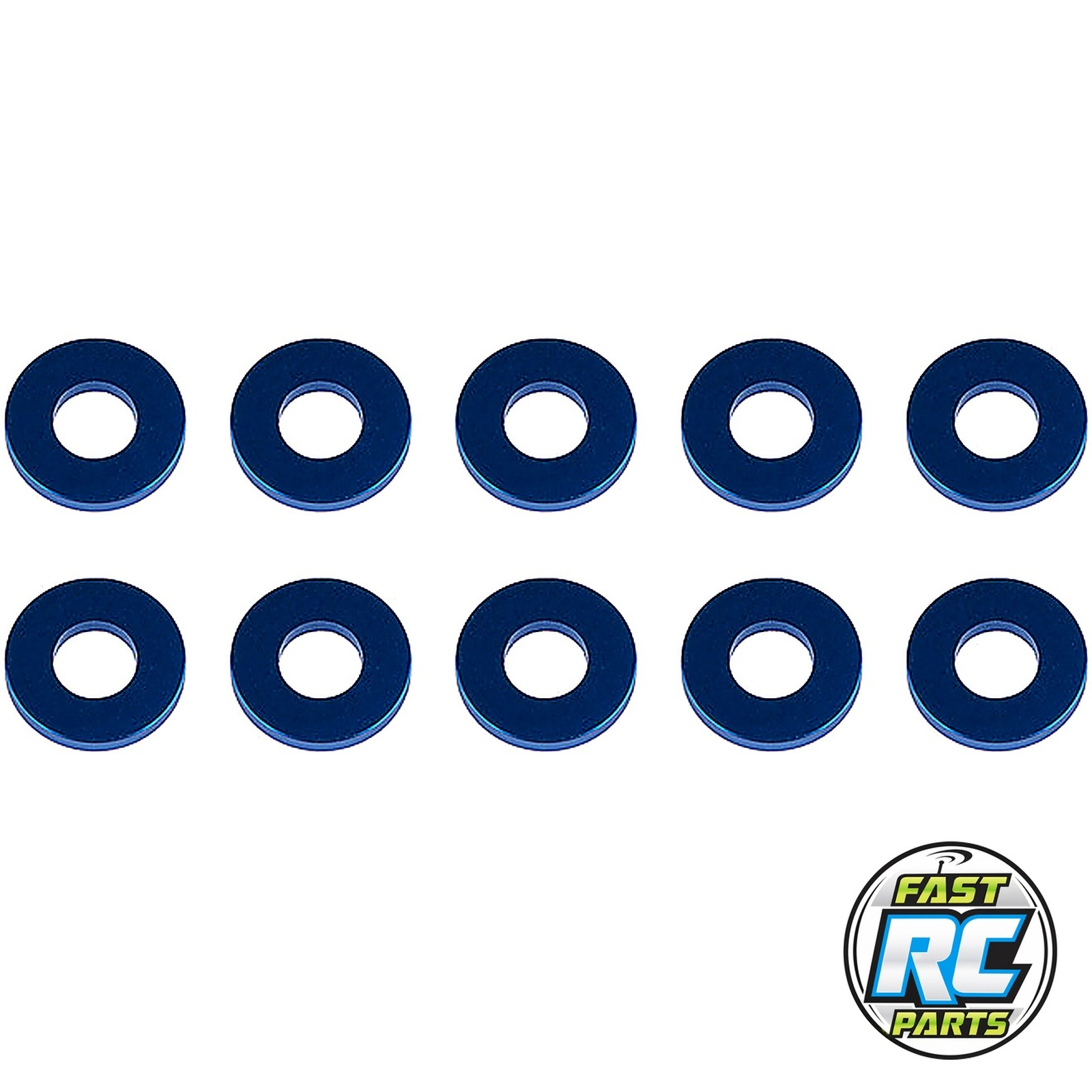 Washers 7.8x3.5x1.0mm blue aluminum