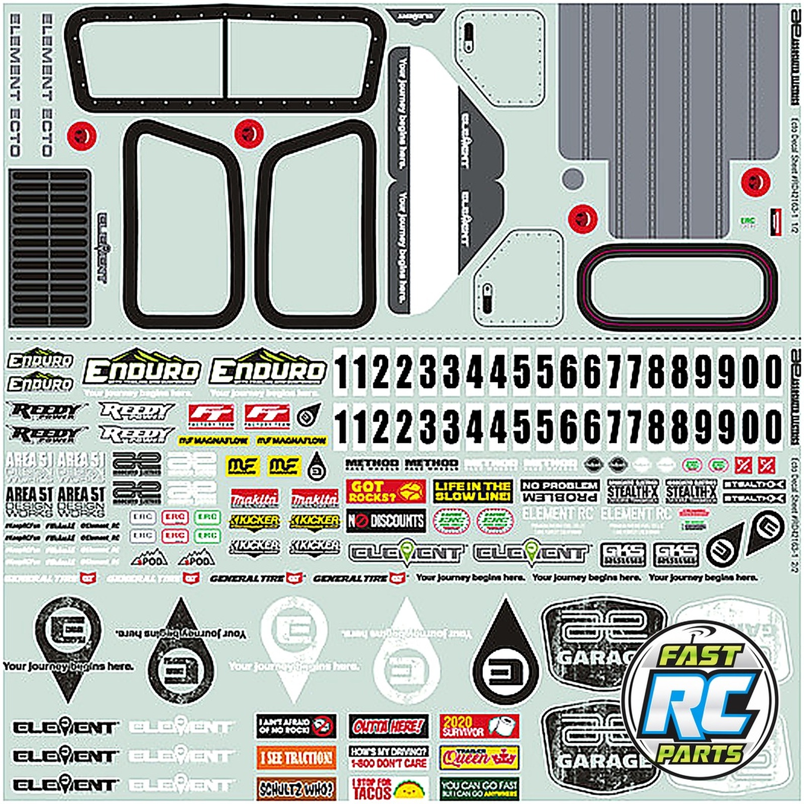Enduro Ecto Decal Sheet