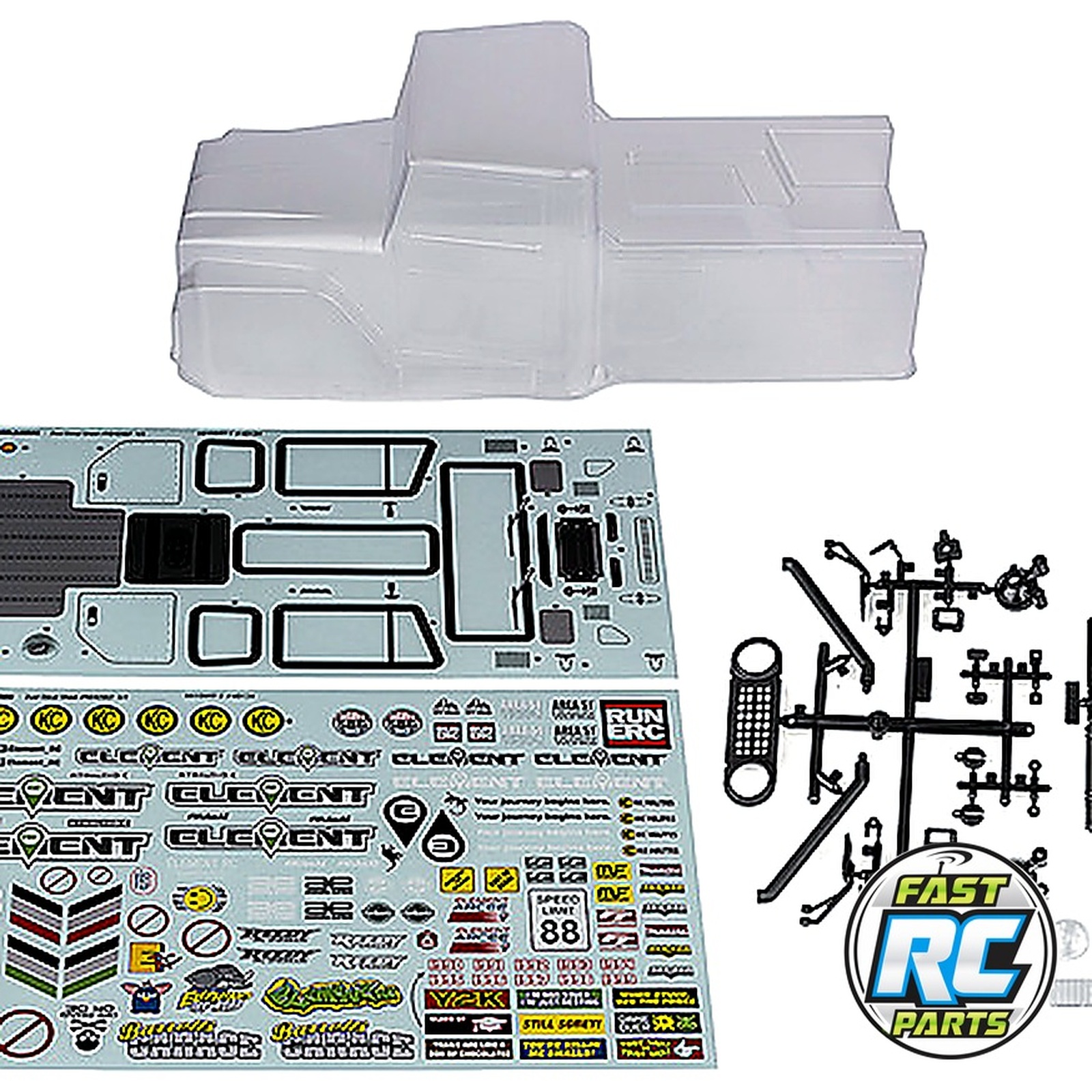 Enduro Zuul Body Set clear