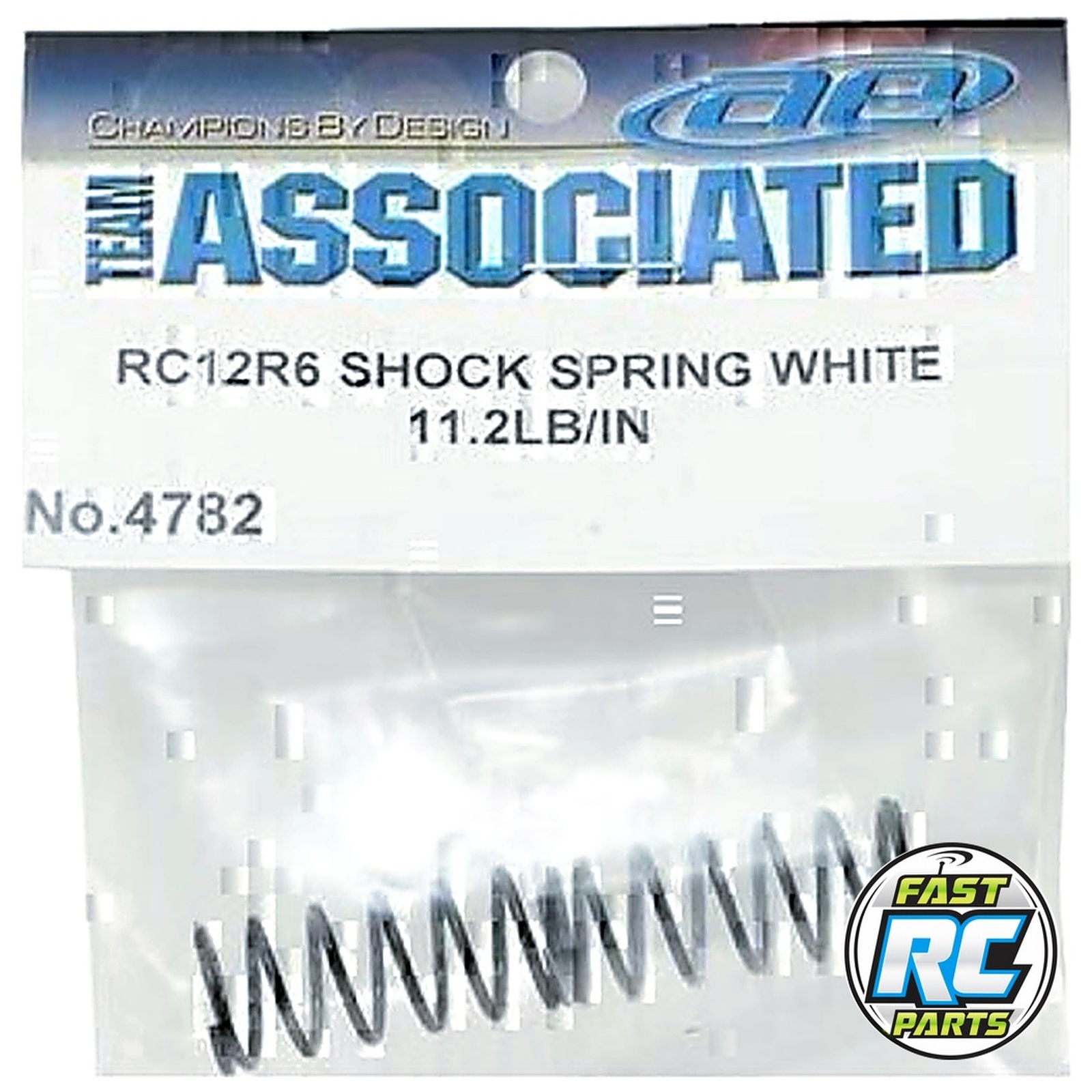 RC12R6 Shock Spring white 11.2 lb/in