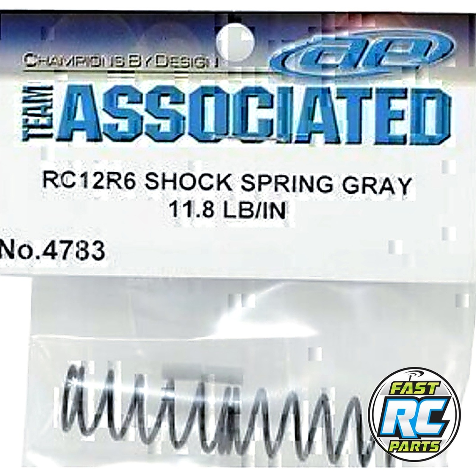 RC12R6 Shock Springs gray 11.8 lb/in