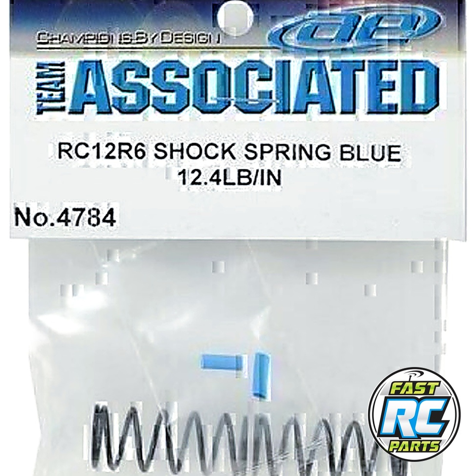 RC12R6 Shock Springs blue 12.4 lb/in