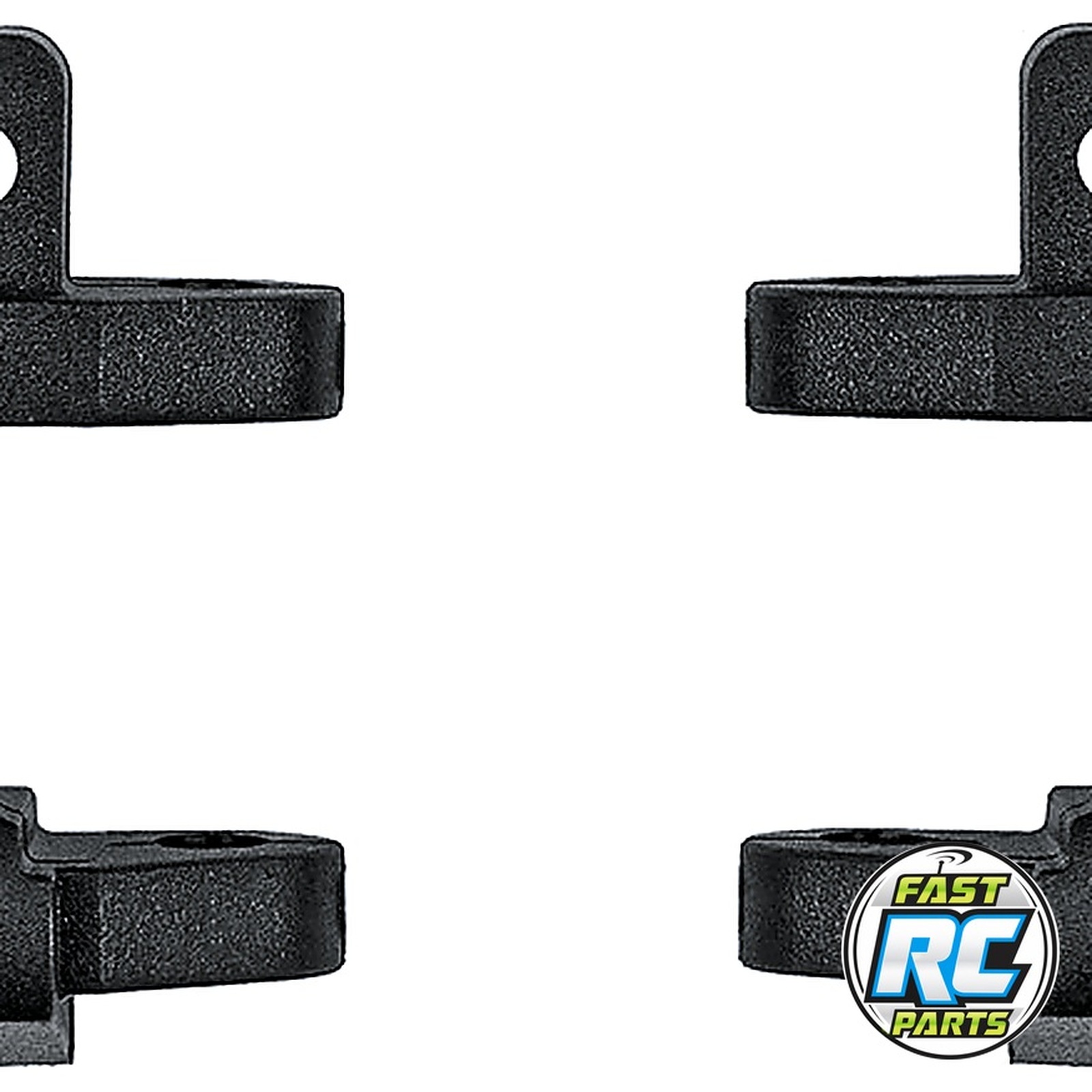 RC10 Front Caster Blocks 25 Deg Black