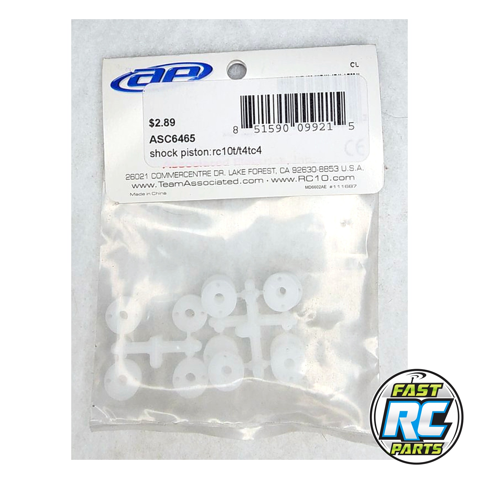 Shock Piston:RC10T/T4 TC4