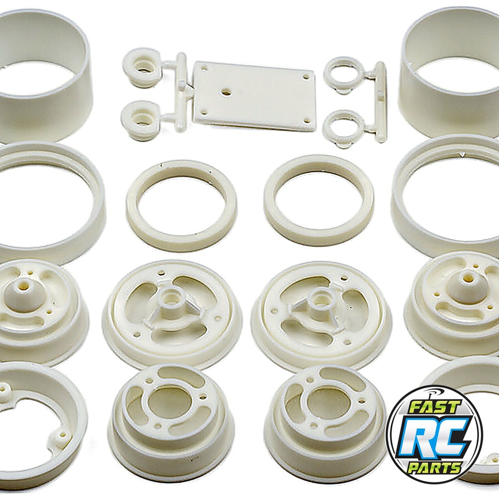 RC10 Wheels front and rear white