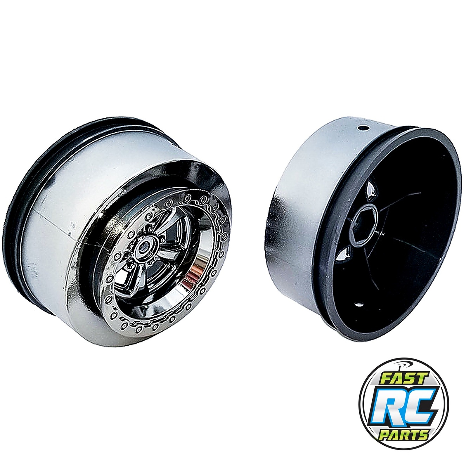 Drag Rear Wheels 2.2 in / 3.0 in 12 Mm Hex Black Chrome