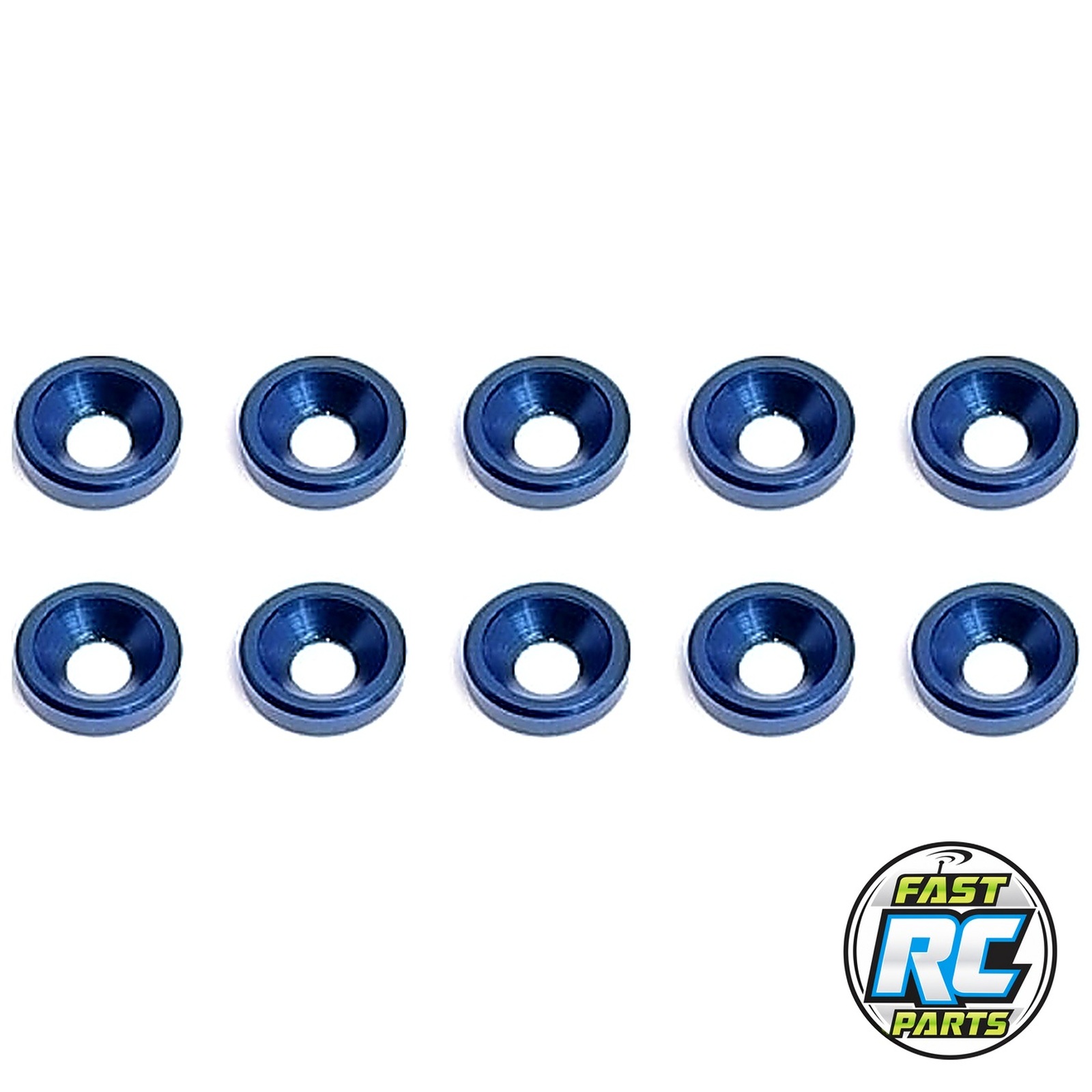 Countersunk Washer Blue (10)