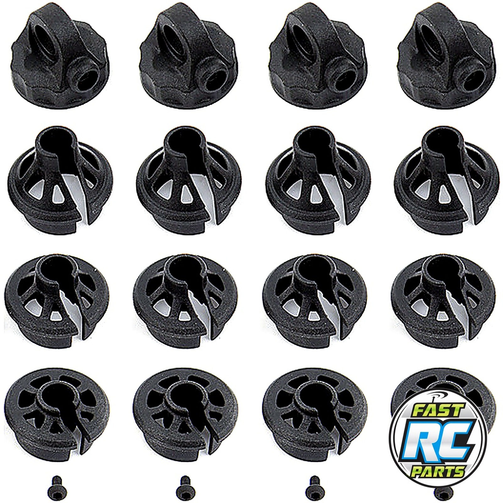 12mm Shock Caps and Spring Cups