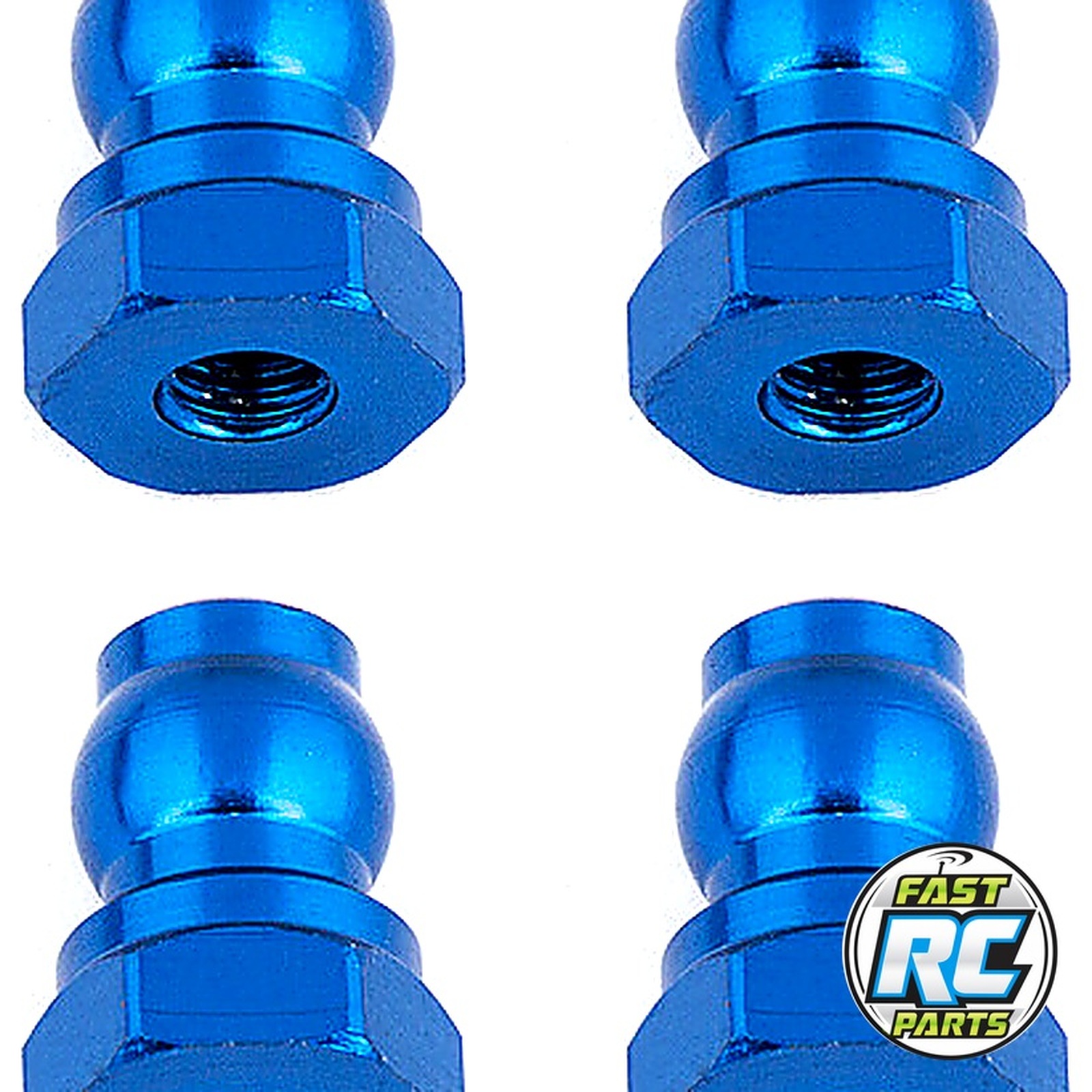 Shock Bushings 10 mm blue aluminum