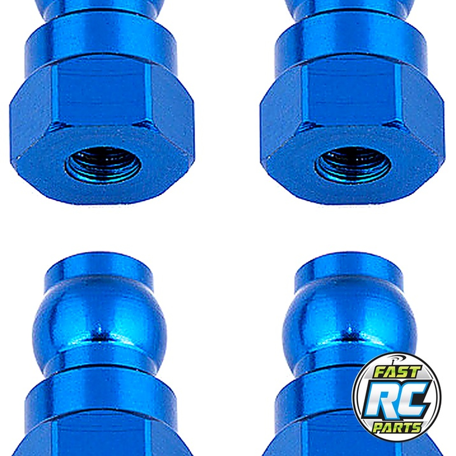 Shock Bushings 12 mm blue aluminum