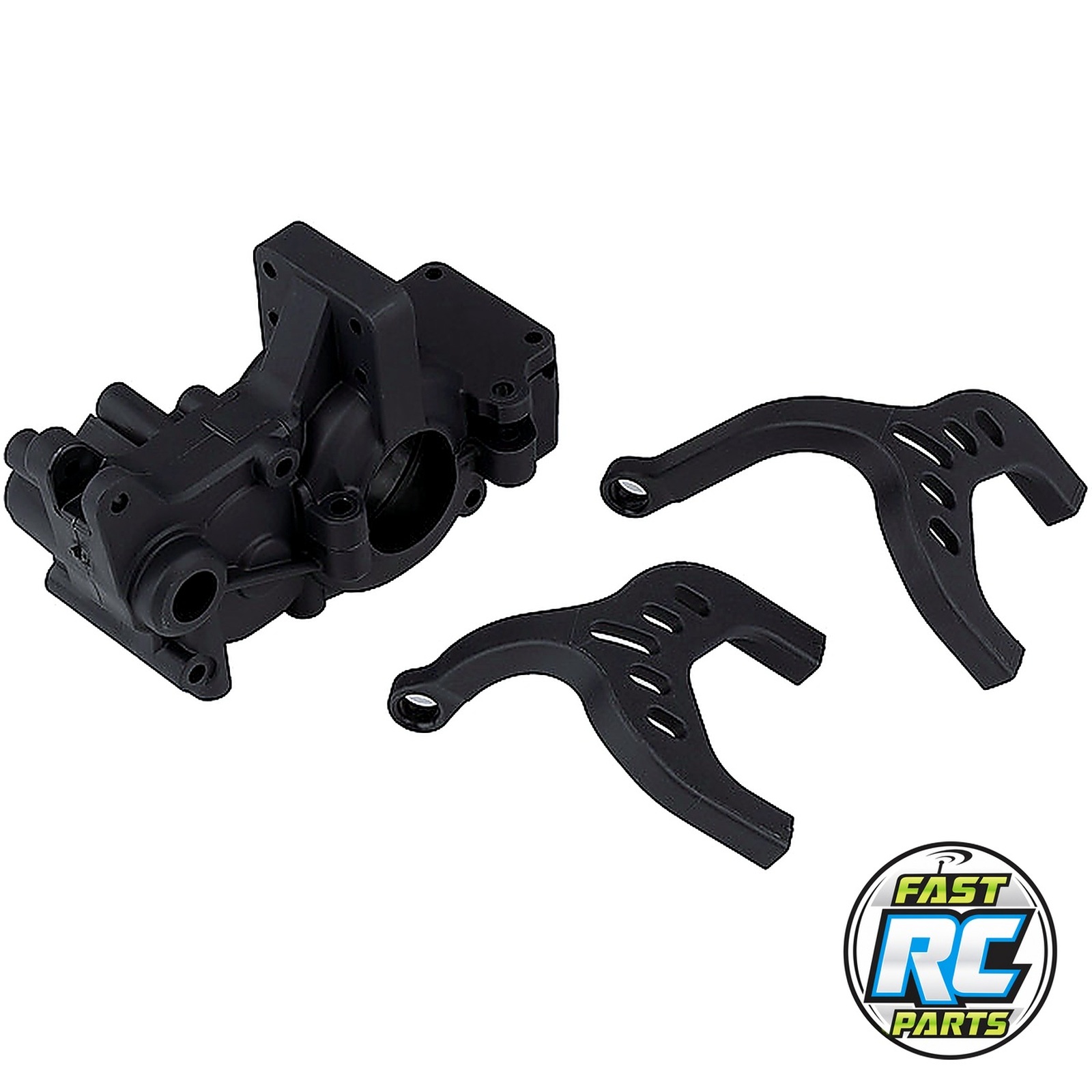 RC10B6.1 FT Laydown Gearbox and Chassis Braces carbon