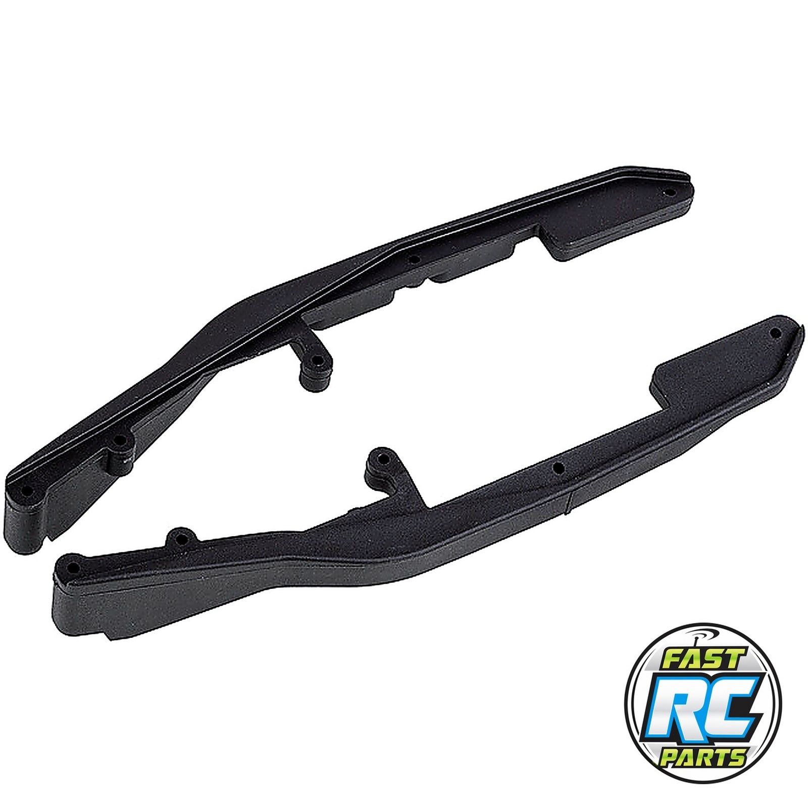 RC10b7 Ft Side Rails Carbon