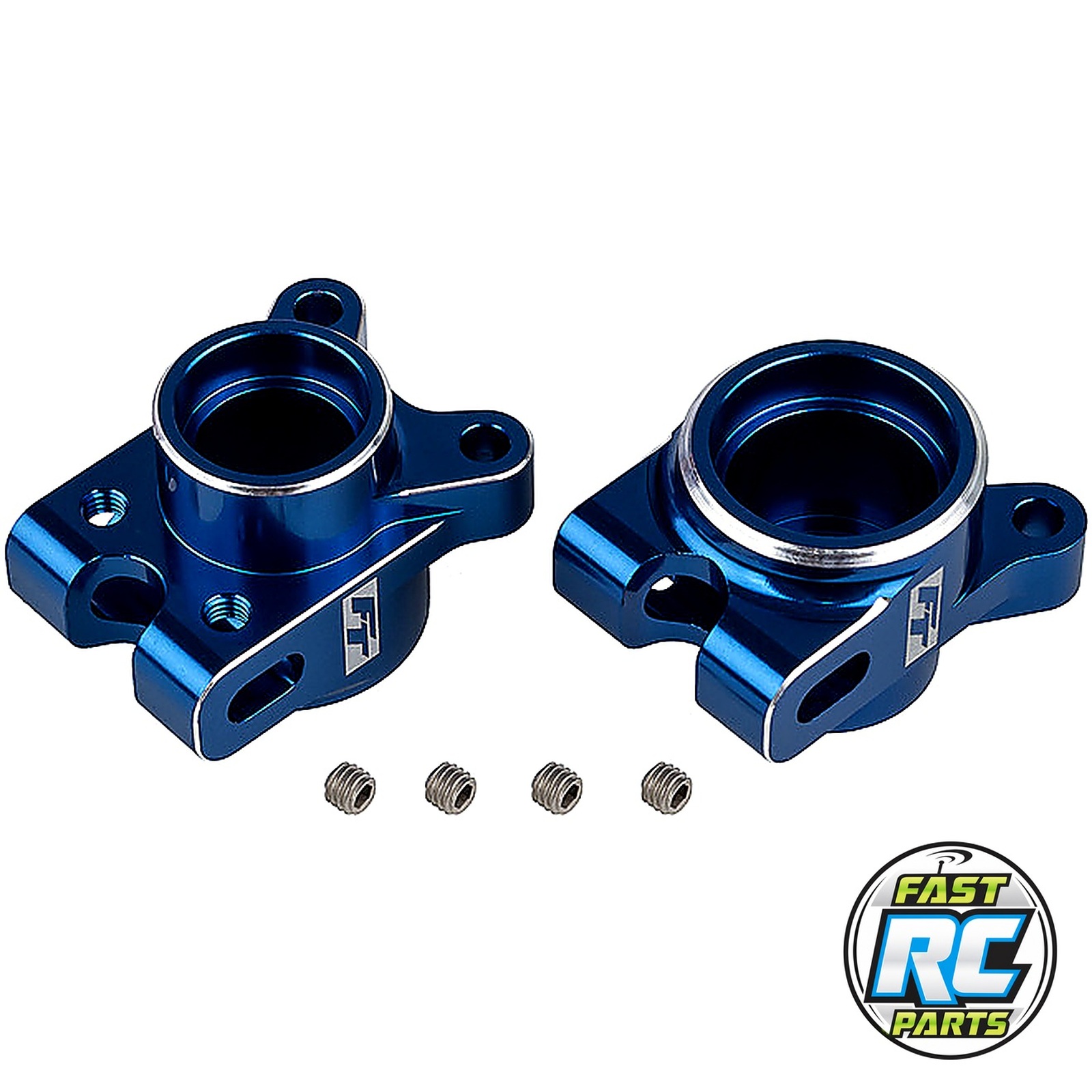 RC10B7 FT Rear Hub Set blue