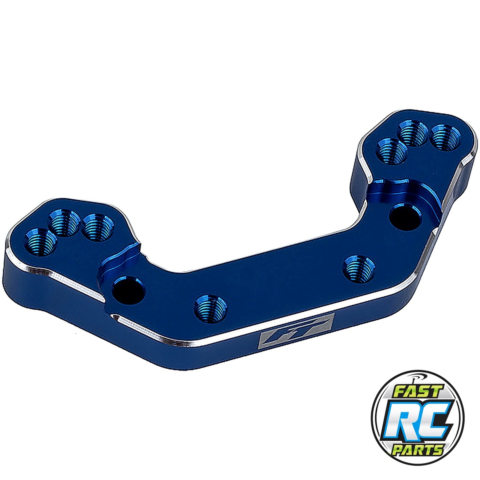RC10B7 FT Ballstud Mount +2mm blue aluminum