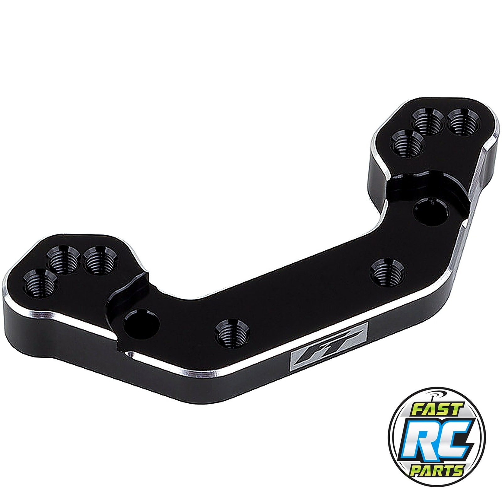 RC10B7 FT Ballstud Mount +2mm black aluminum