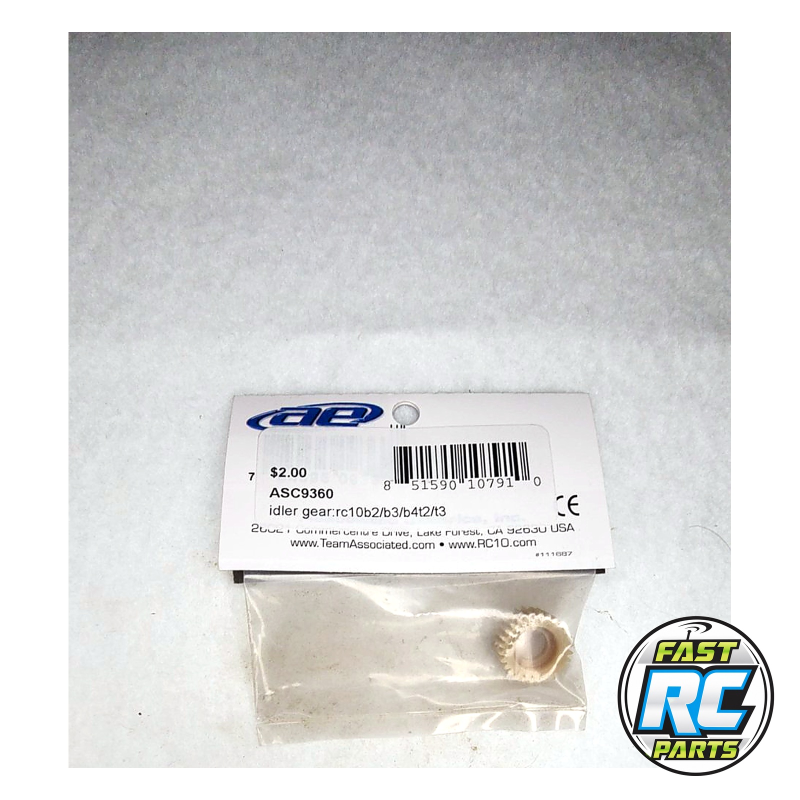 Idler Gear:RC10B2/B3/B4 T2/T3/T4