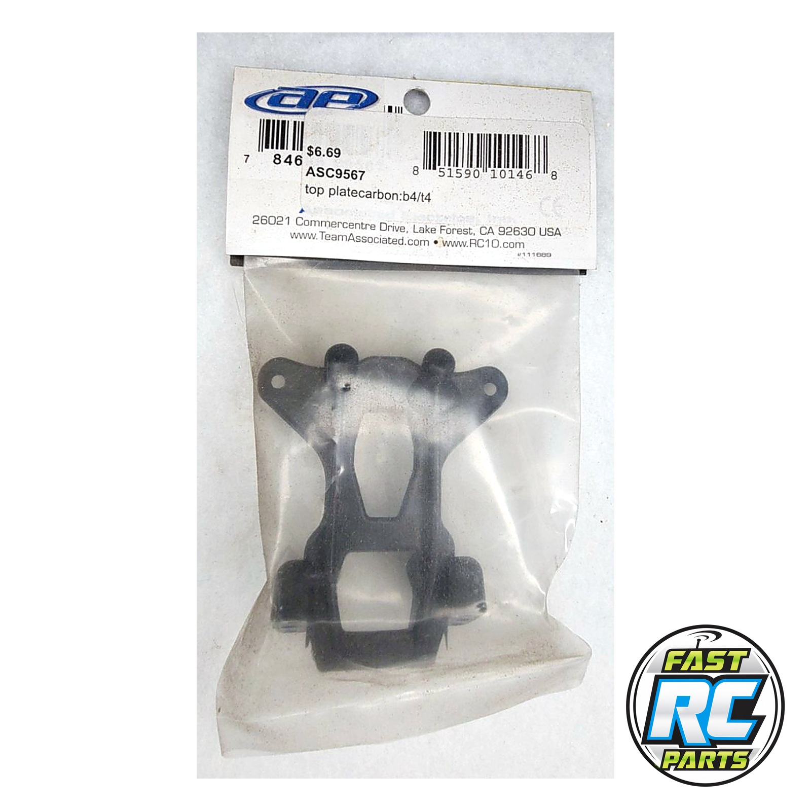 Factory Team Top Plate Carbon RC10B4