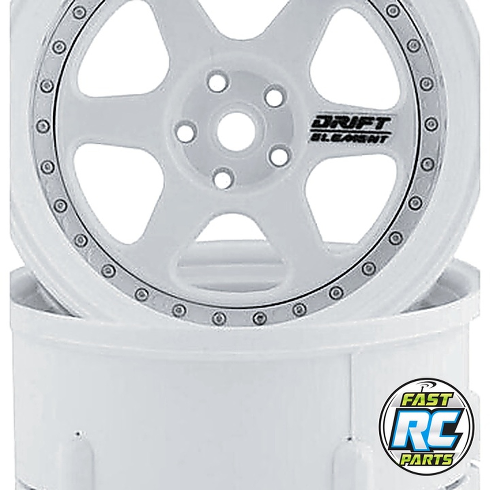 Drift Element 6 Spoke Drift Wheels (Triple White) (2)