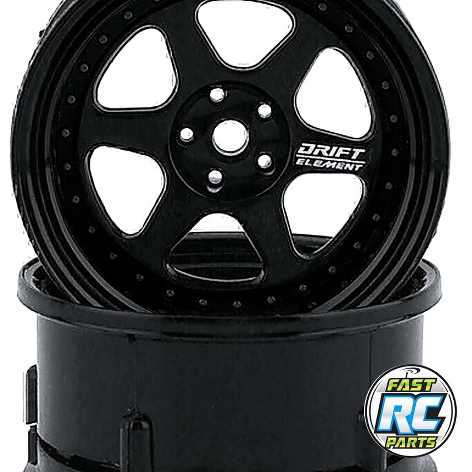 Drift Element 6 Spoke Drift Wheels (Triple Black) (2)