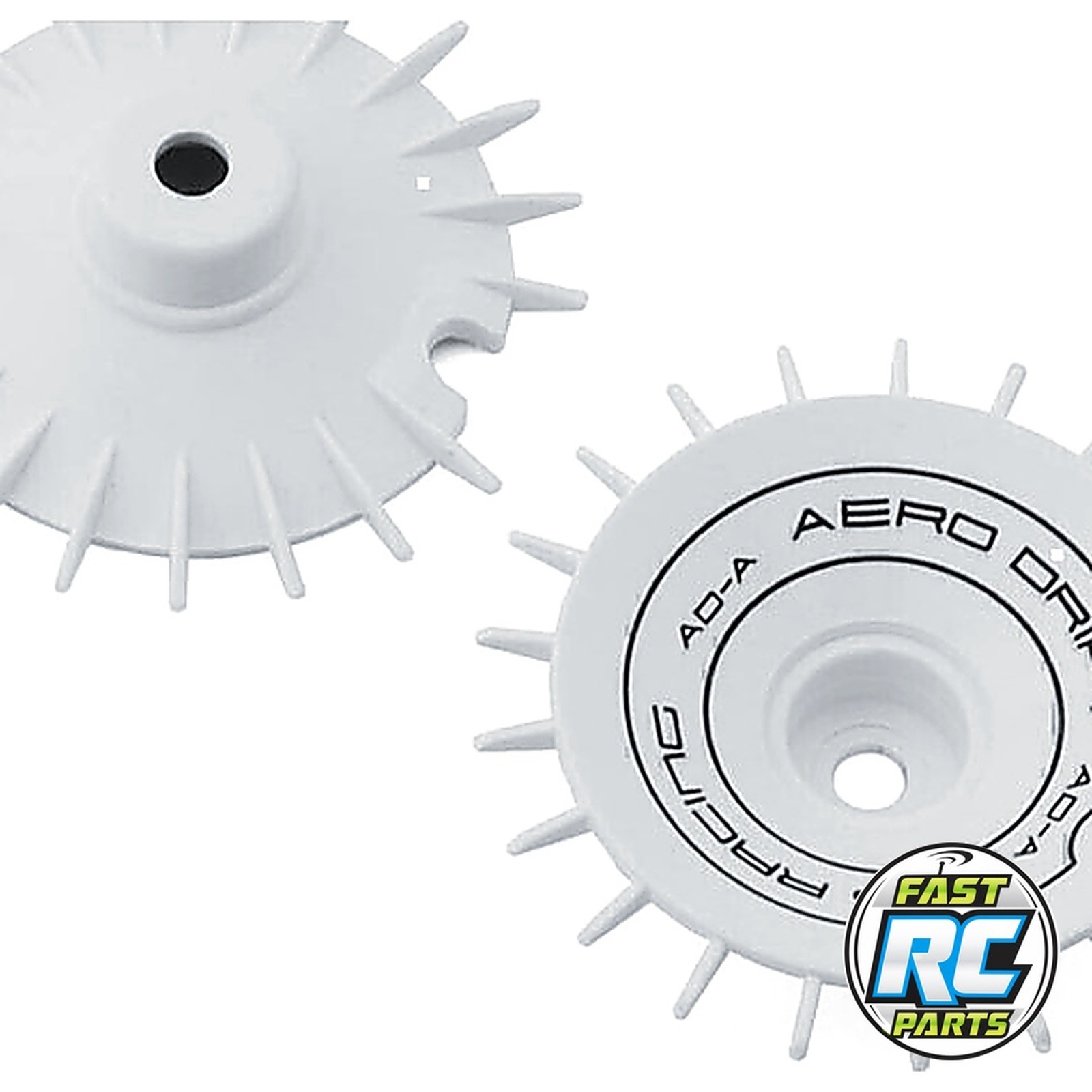 Sloped Aero Drift Wheel Cover (White) (2) (Drift Element Wheels)