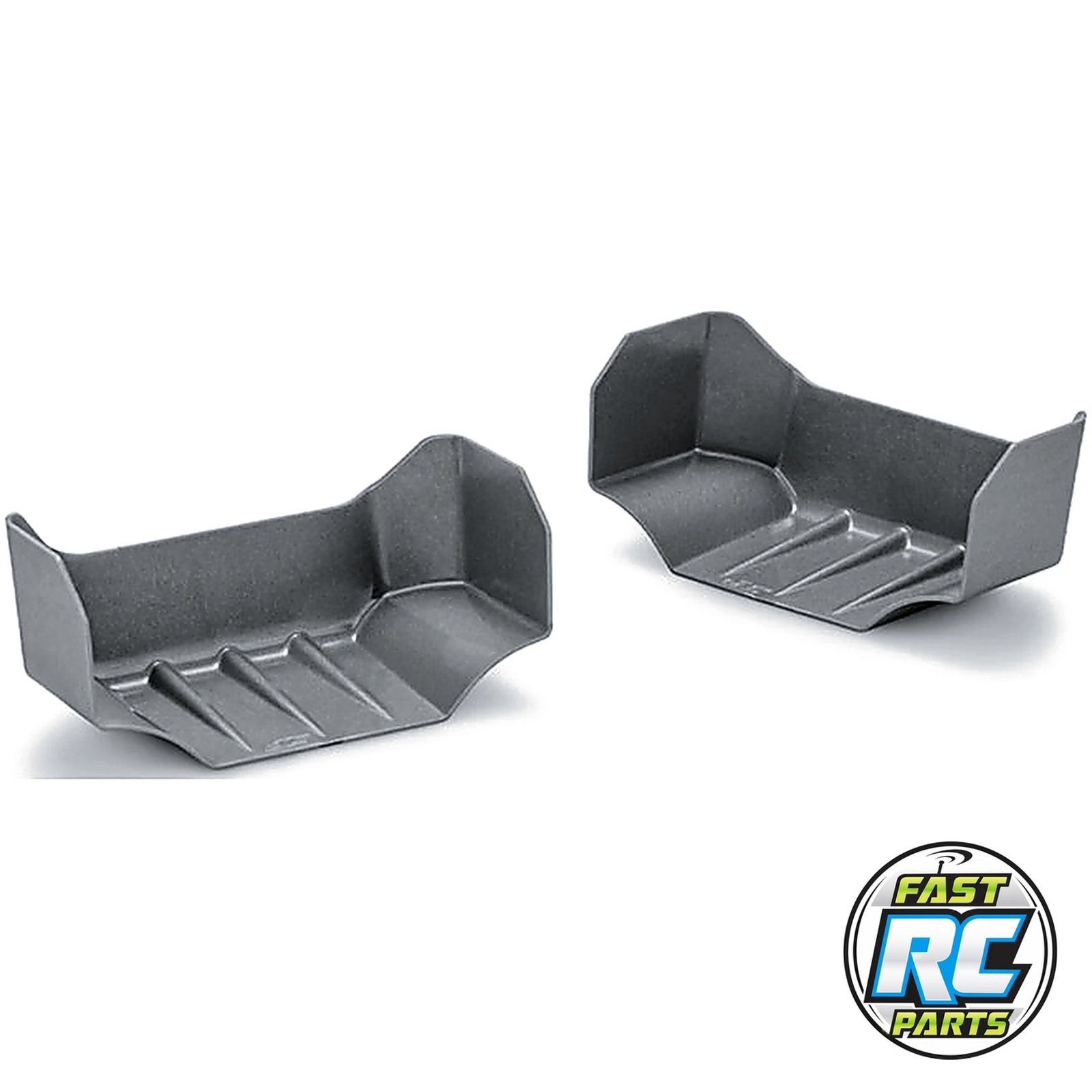 Truggy 1/8 Evo Molded Front Wings (Grey) (2)