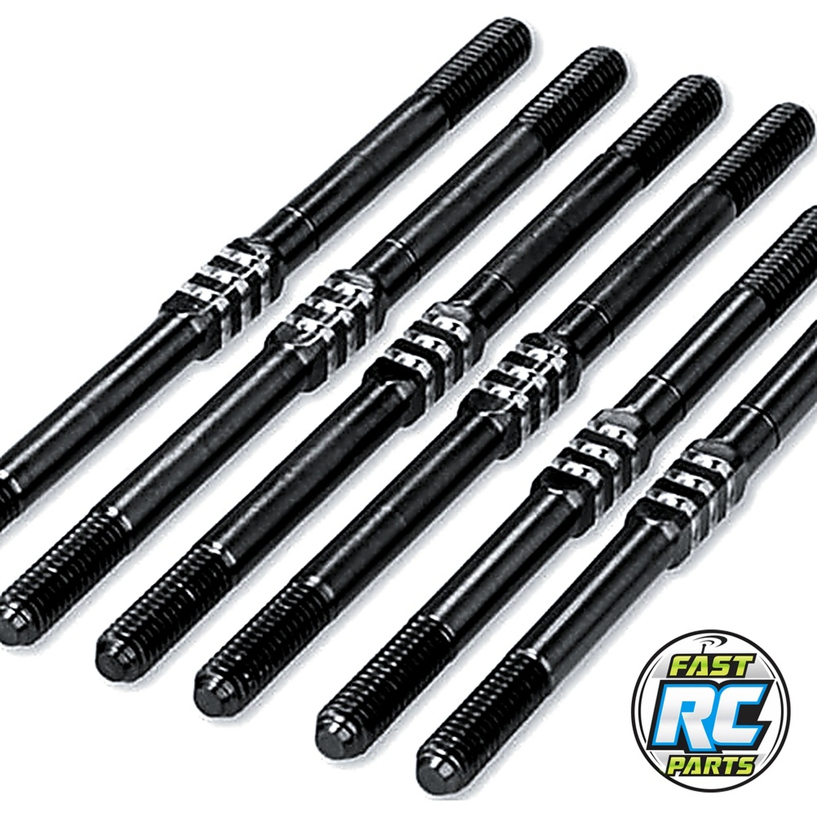 RC10T7/SC7 3.5mm Titanium Turnbuckle Set (Black) (6)