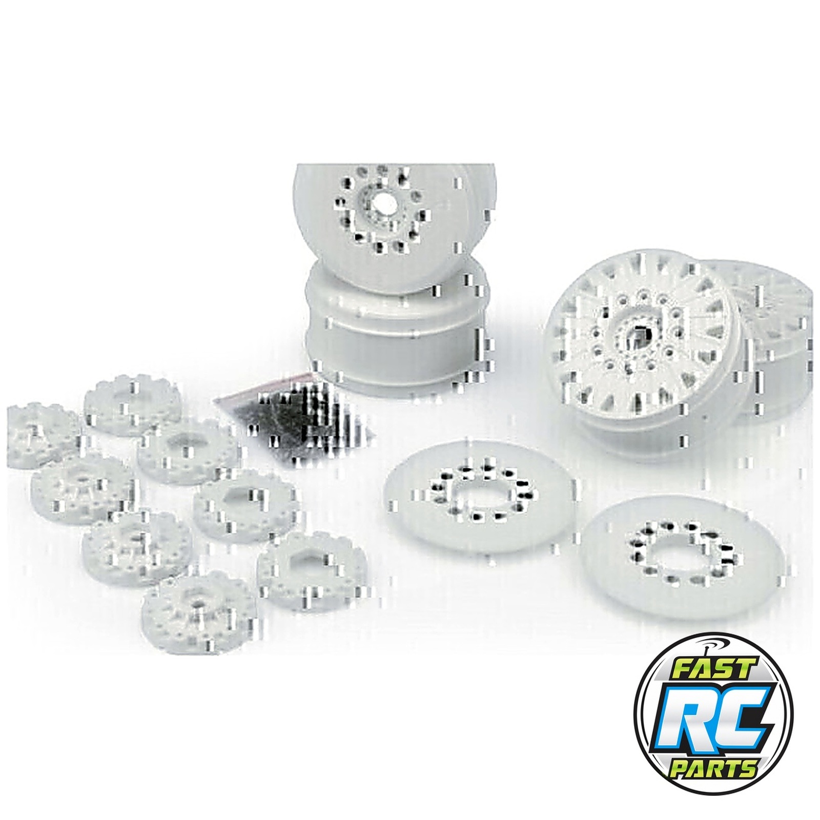 Cheetah 83mm speed-run wheels 12 & 17mm hex adapters incl (4)