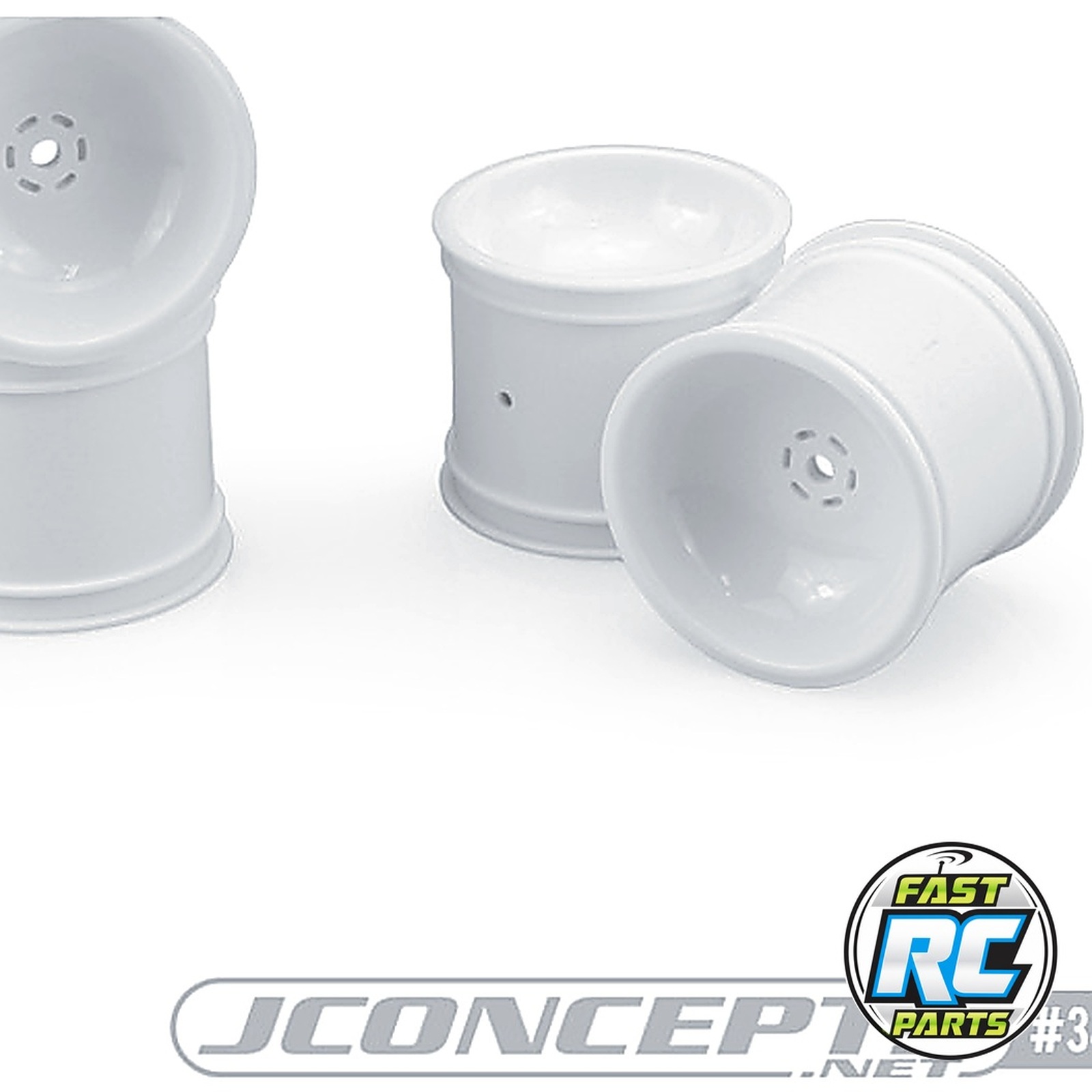Super Dish 2.2 Rear Wheel White for Tra Rustler / Stamped