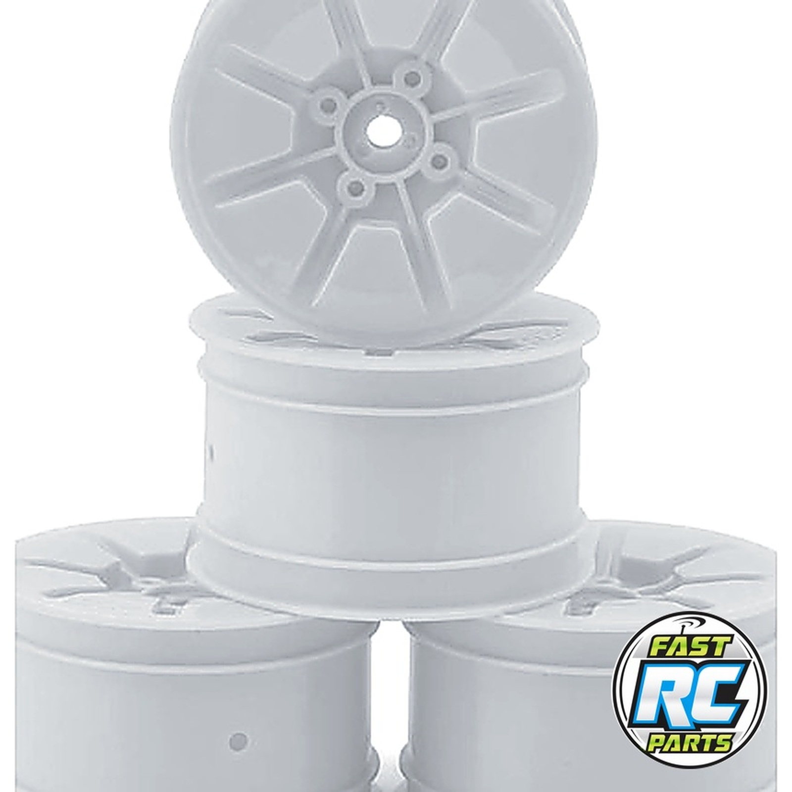 Pioneer - RC10b7/RC10b7d 2.2 2WD/4WD Buggy Rear Wheel White - 4p
