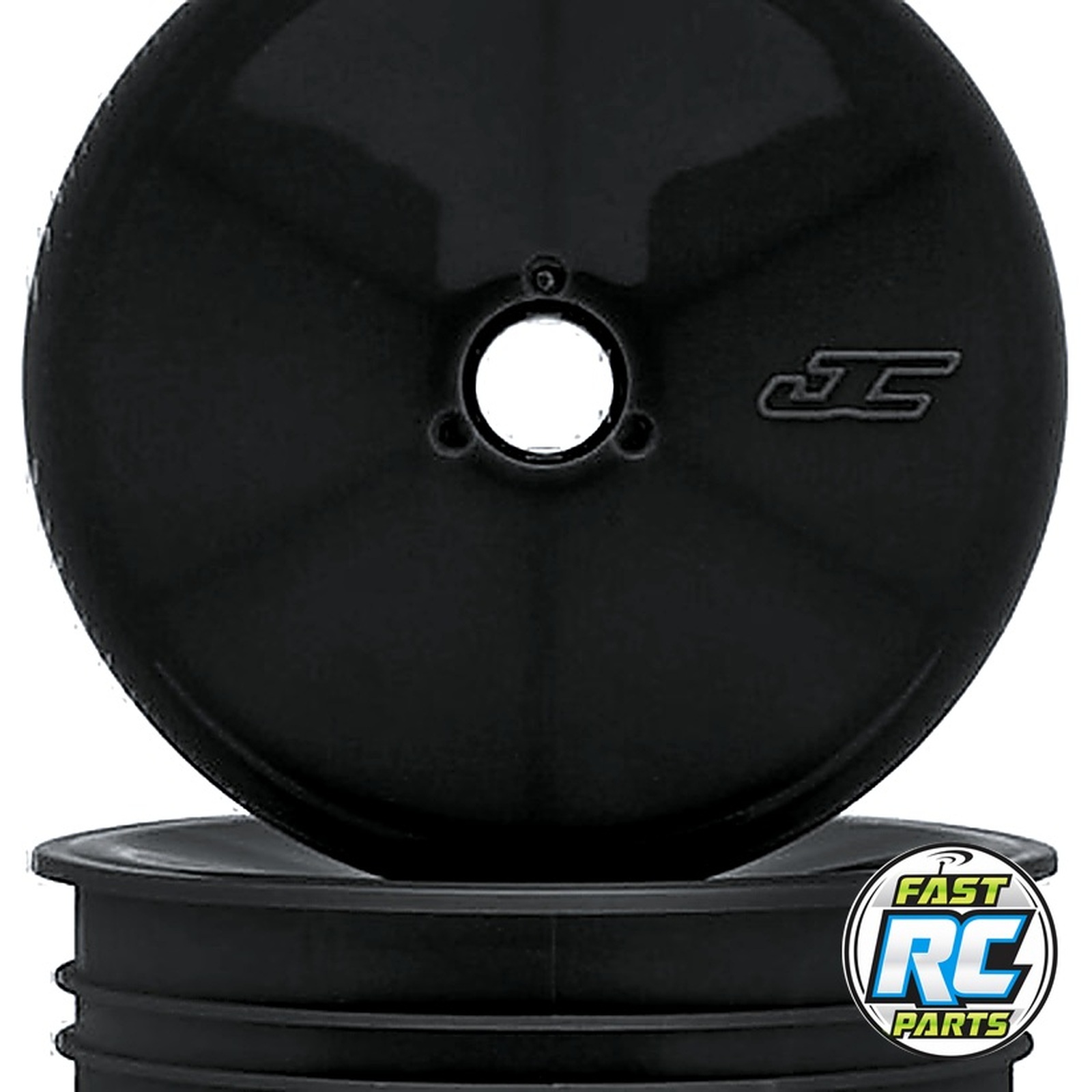 RC10 Mono 2.0 Vintage Buggy Front Wheels (Black) (2)