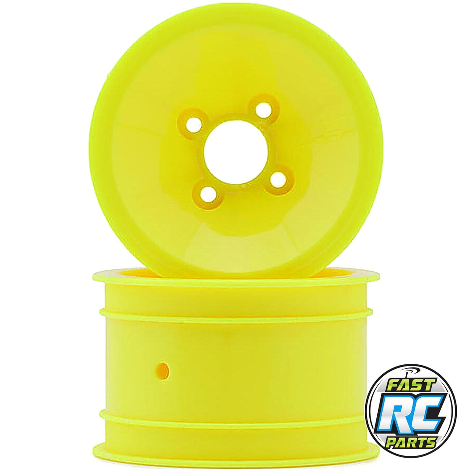 RC10 Mono 2.0 Vintage Buggy Rear Wheels (Yellow) (2)