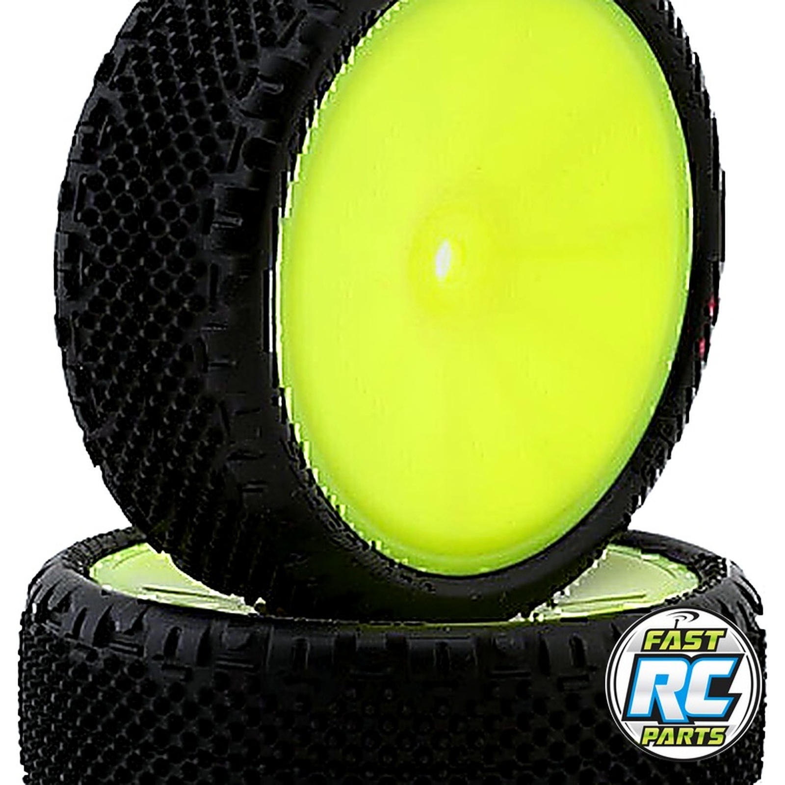 Pin Swag LP Wide 2.2 Pre-Mounted 2WD Front Pink on Yellow