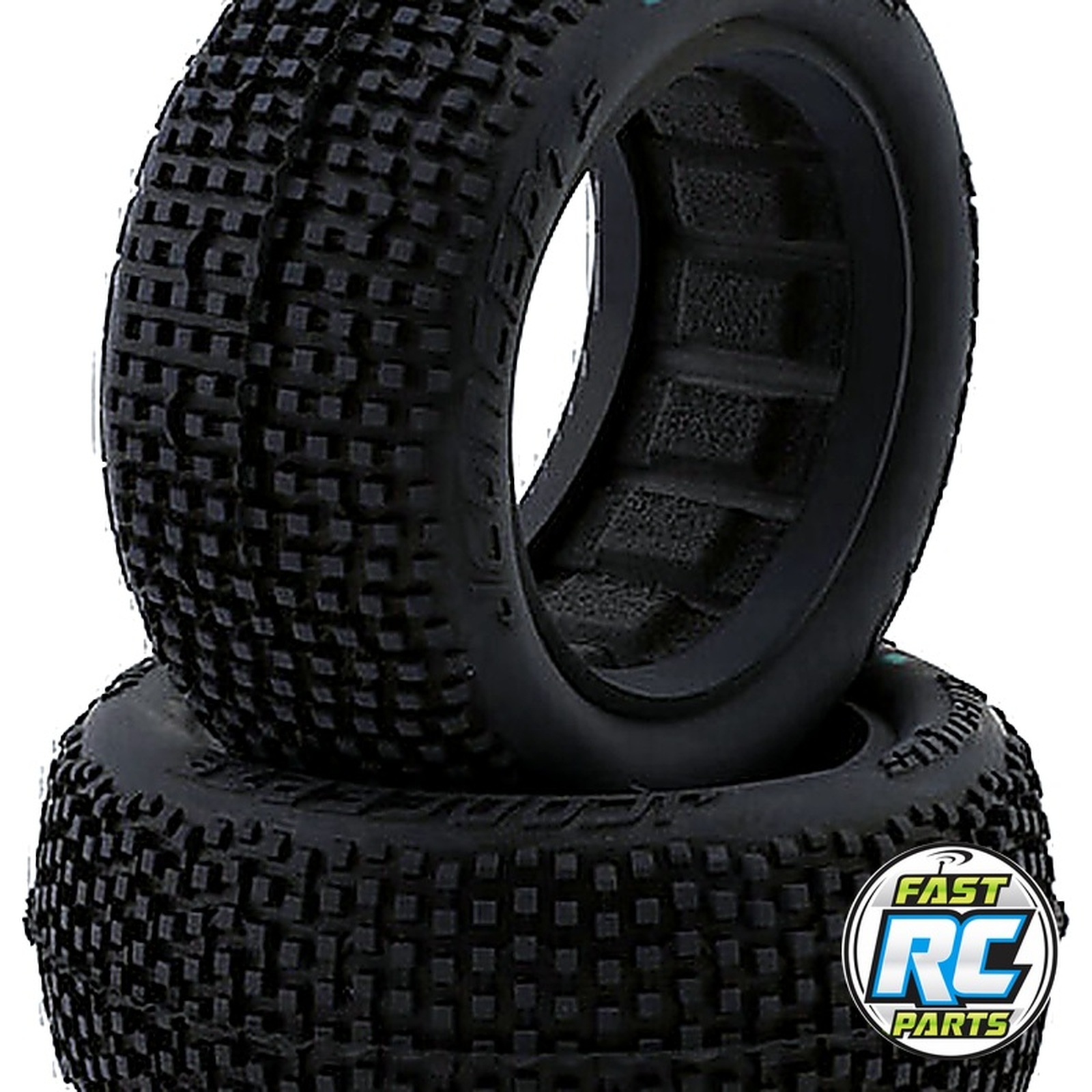 Kosmos 2.2 Front 4WD Buggy Tires (2) (Green)