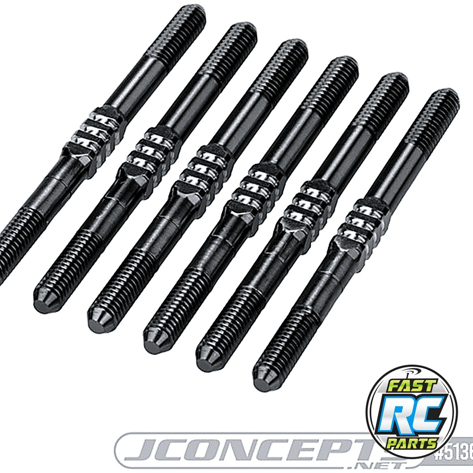 RC10b7 Fin Titanium Turnbuckle Set Black