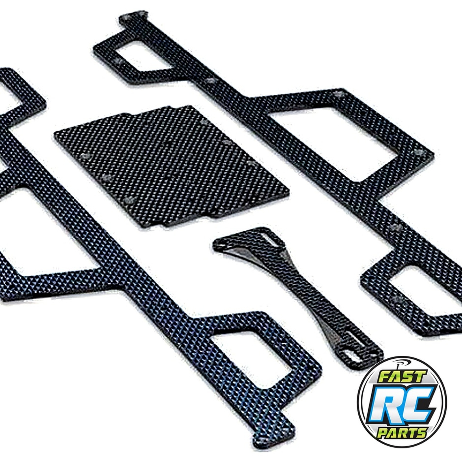 Regulator Chassis Set Carbon Fiber Blue Hue Fits Jconcepts Re