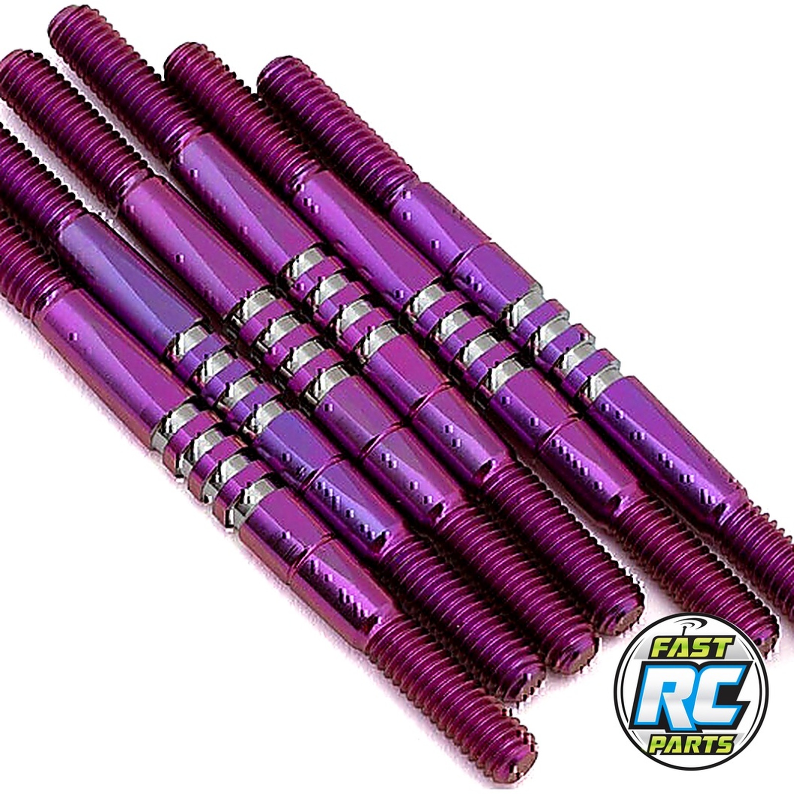 RC10 B7/B7d Fin Titanium Turnbuckle Set (Purple) (6)