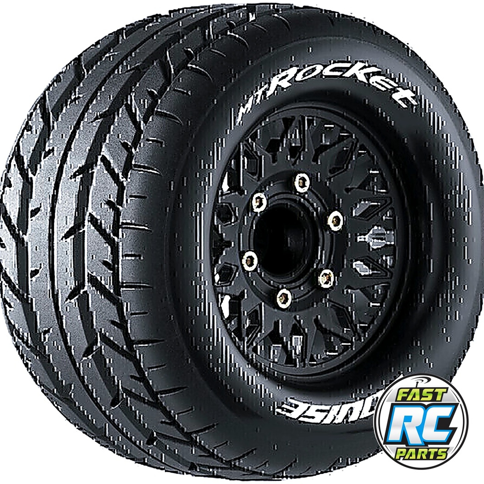 Mt-Rocket Soft 1:10 Monster Truck Tires 12/14mm 0 & 1/2 Offset