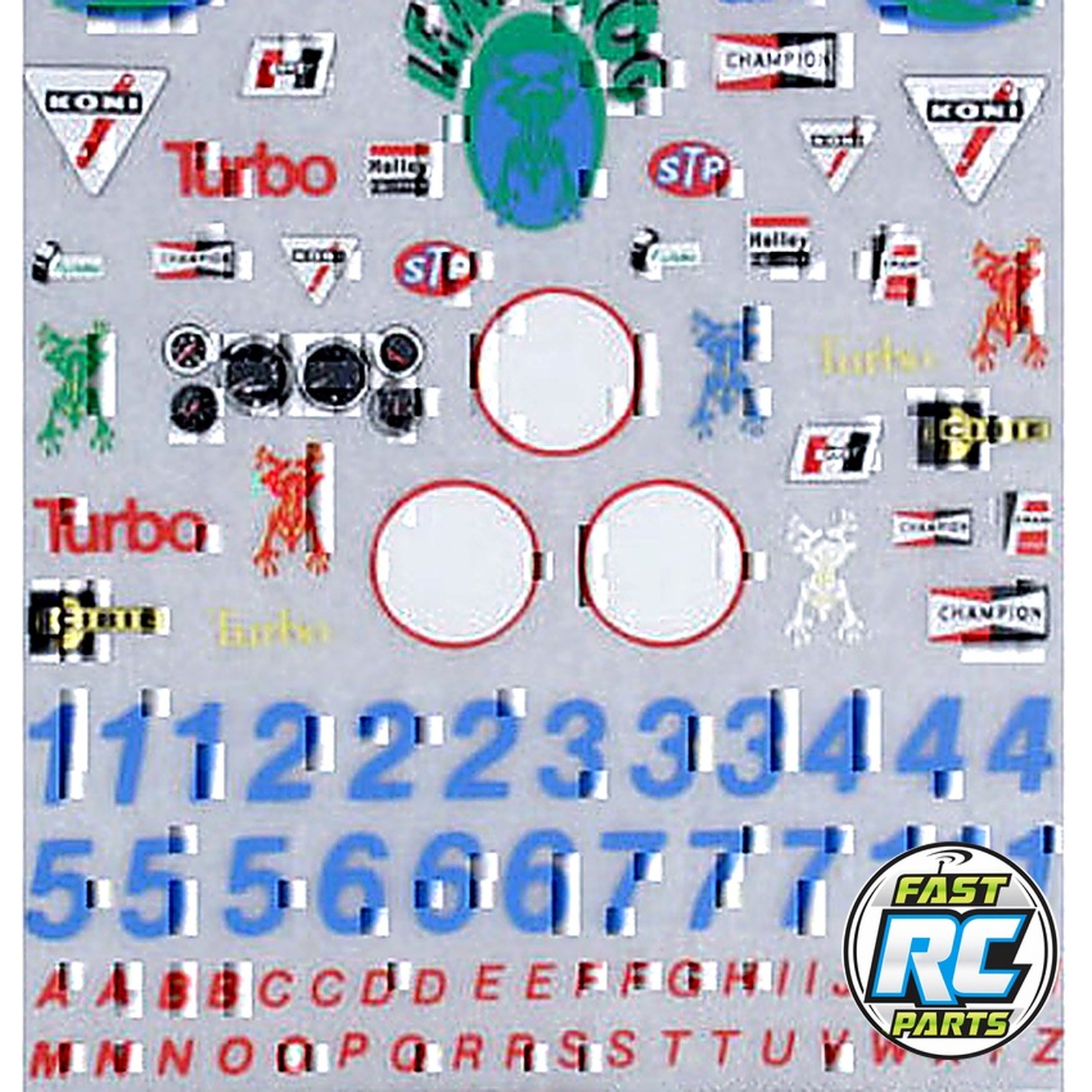 Dry Transfer Decals Sponsors & Numbers