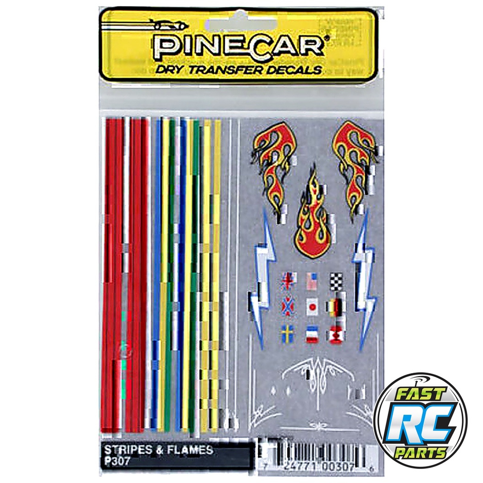Dry Transfer Decals Stripes & Flames