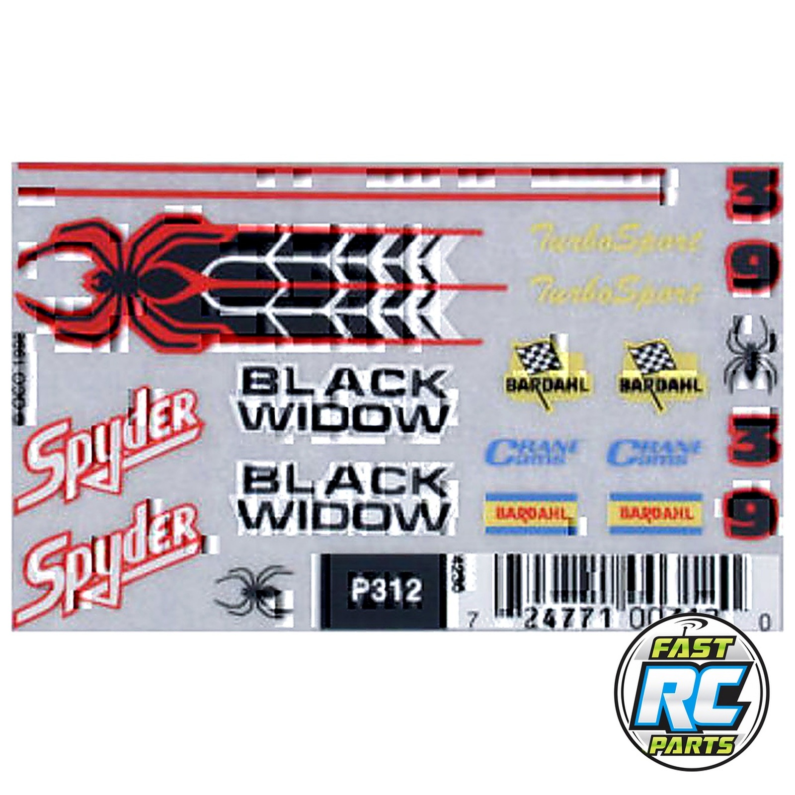 Dry Transfer Decals Spyder