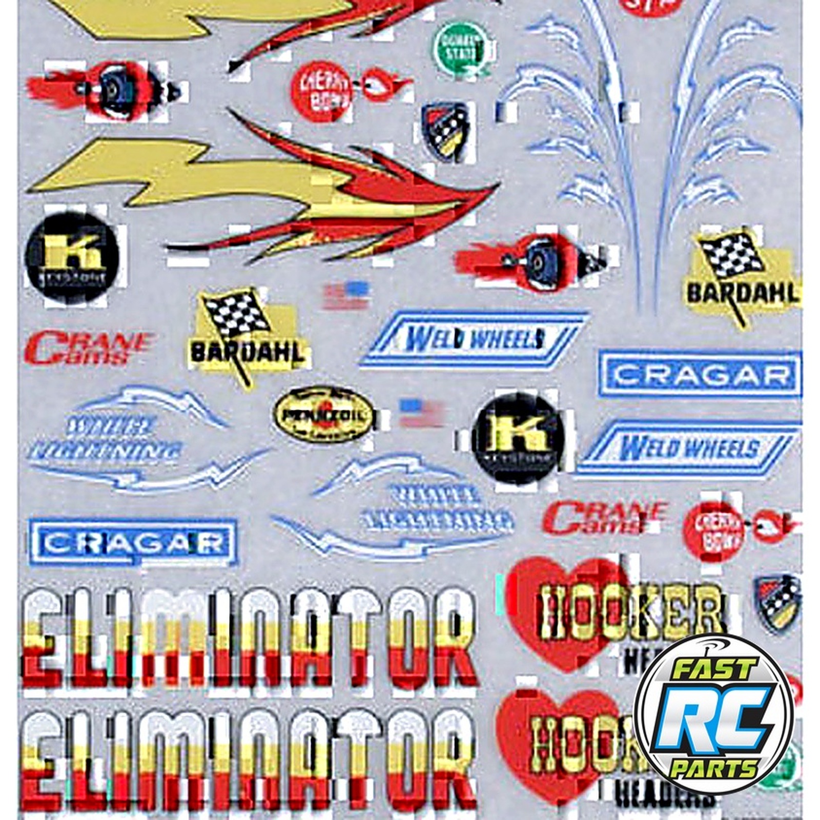 Dry Transfer Decals Hot Rod
