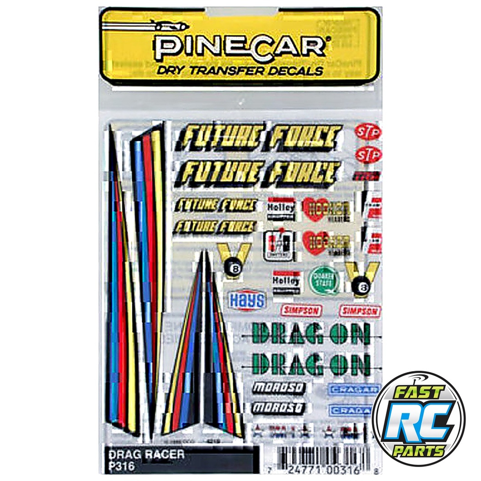 Dry Transfer Decals Drag Racer