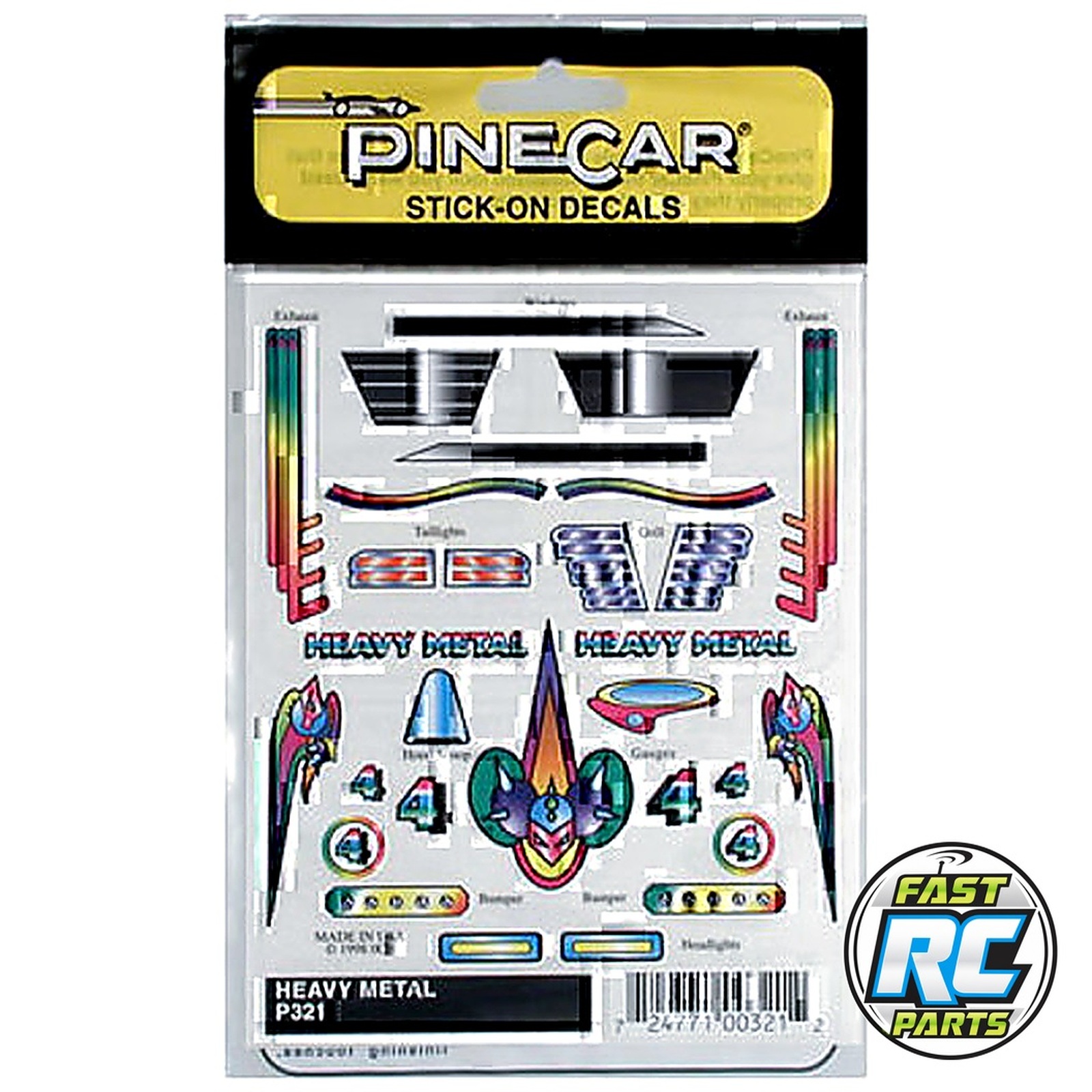 Stick-On Decals Heavy Metal