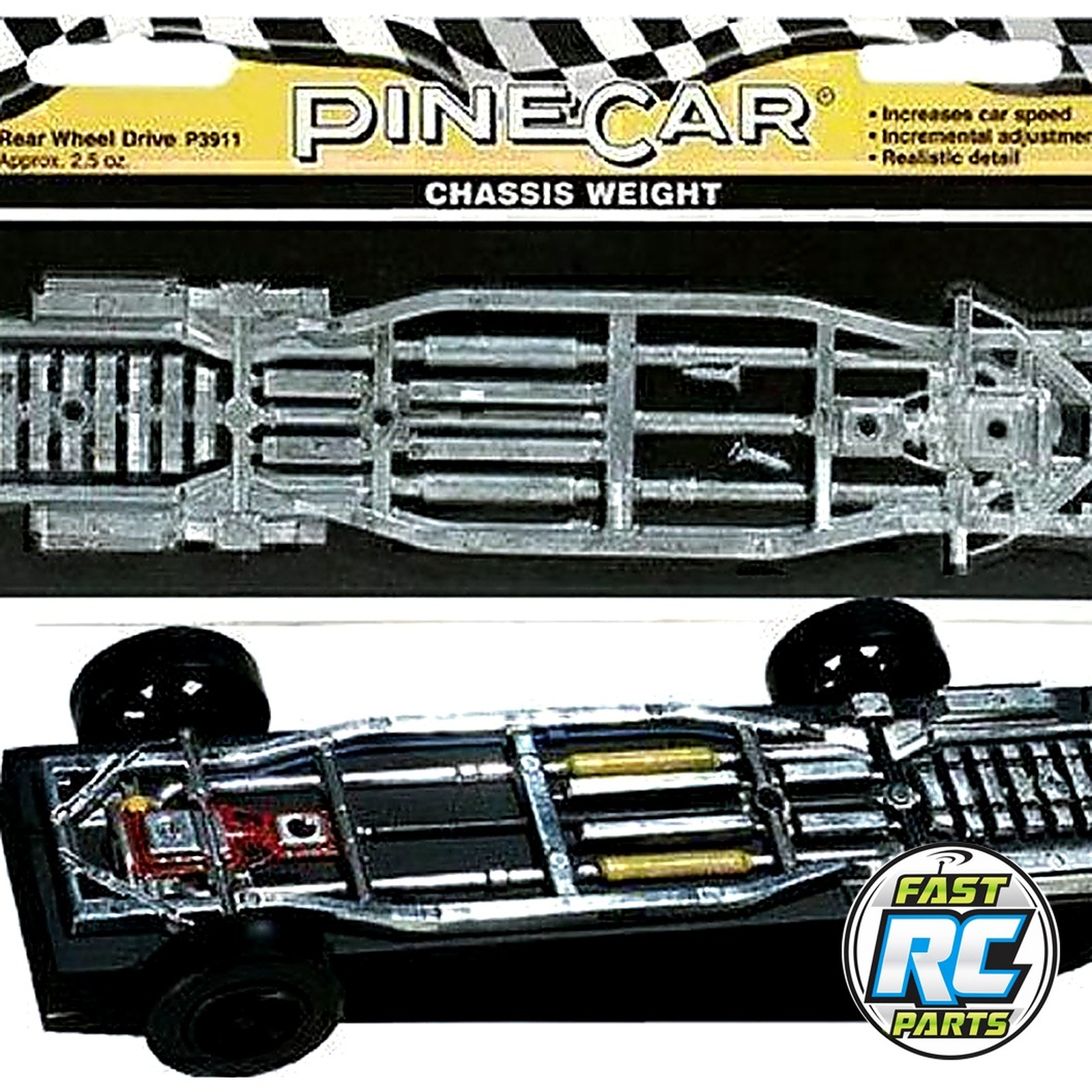 Chassis Weight Rear Wheel Drive 2.5 oz
