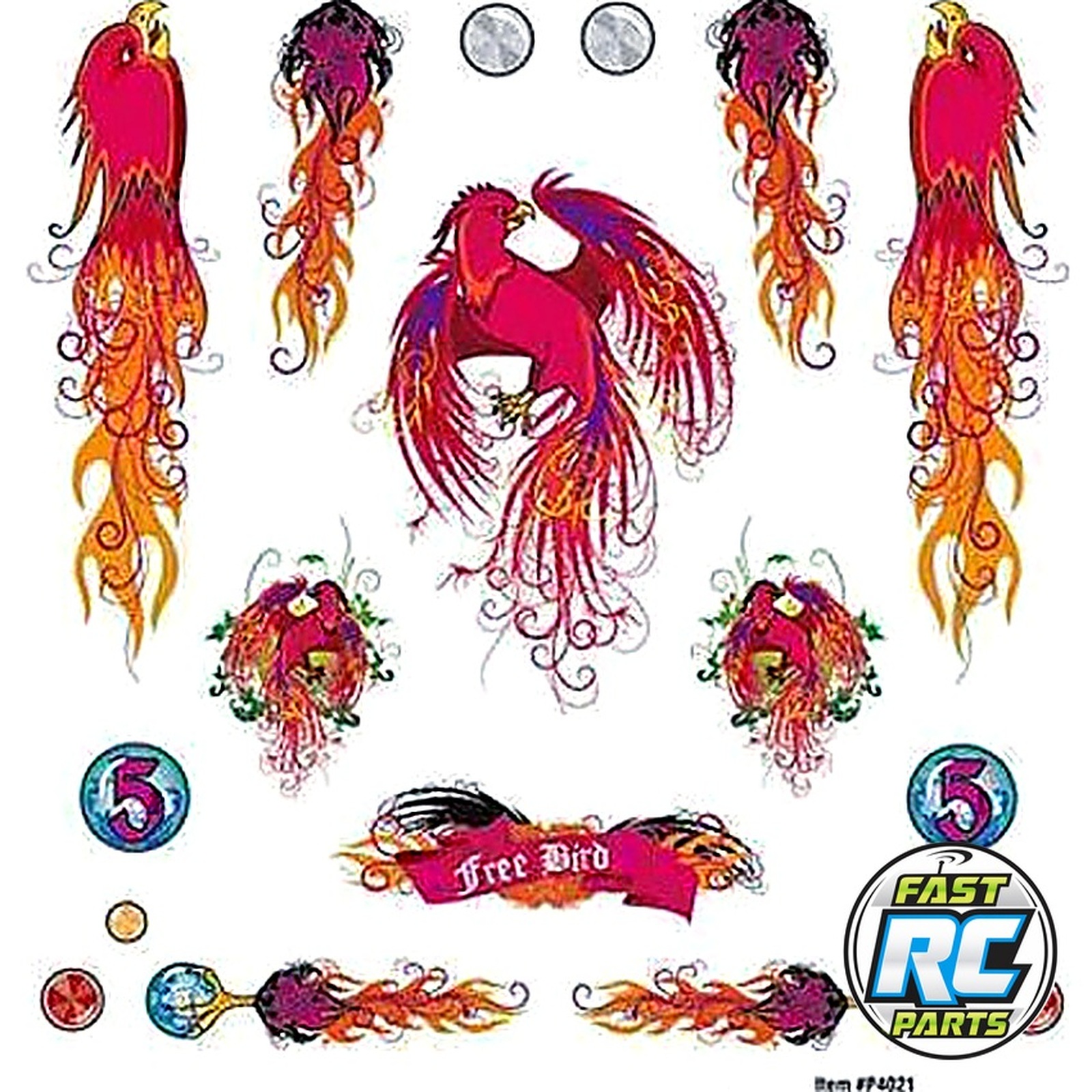 Dry Transfer Decals Free Bird