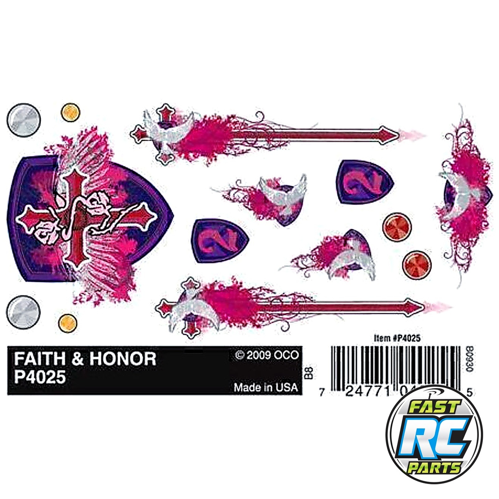 Dry Transfer Decals Faith & Honor