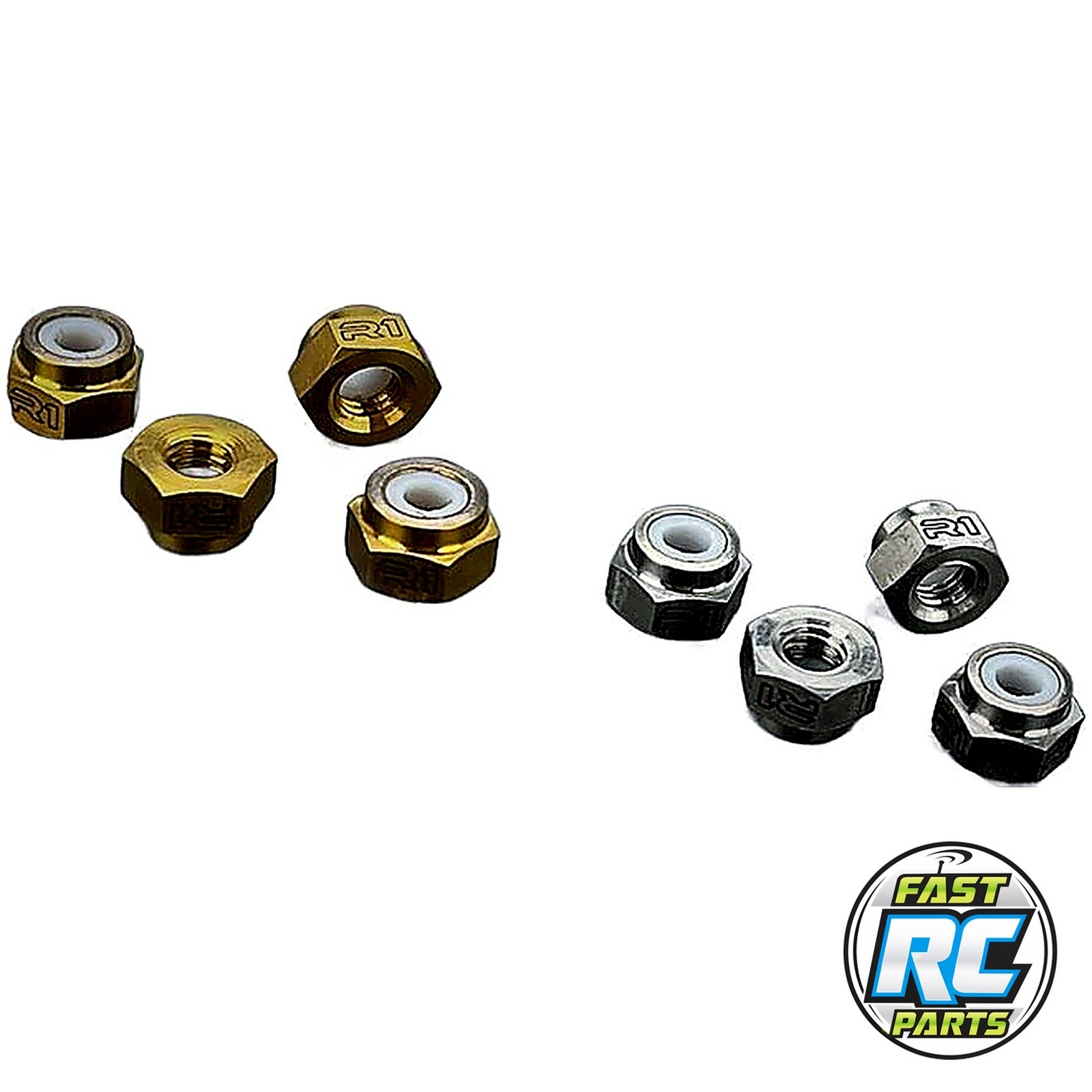 R1WURKS Titanium Nitride Coated M3 Locknuts (4)