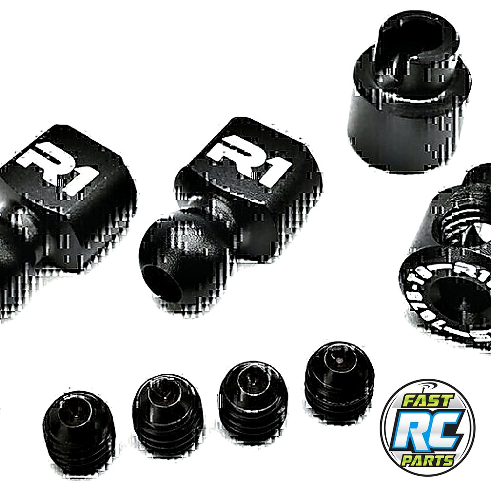 R1WURKS (B7 / B84 Series) Aluminum Sway Bar Hardware Set Black