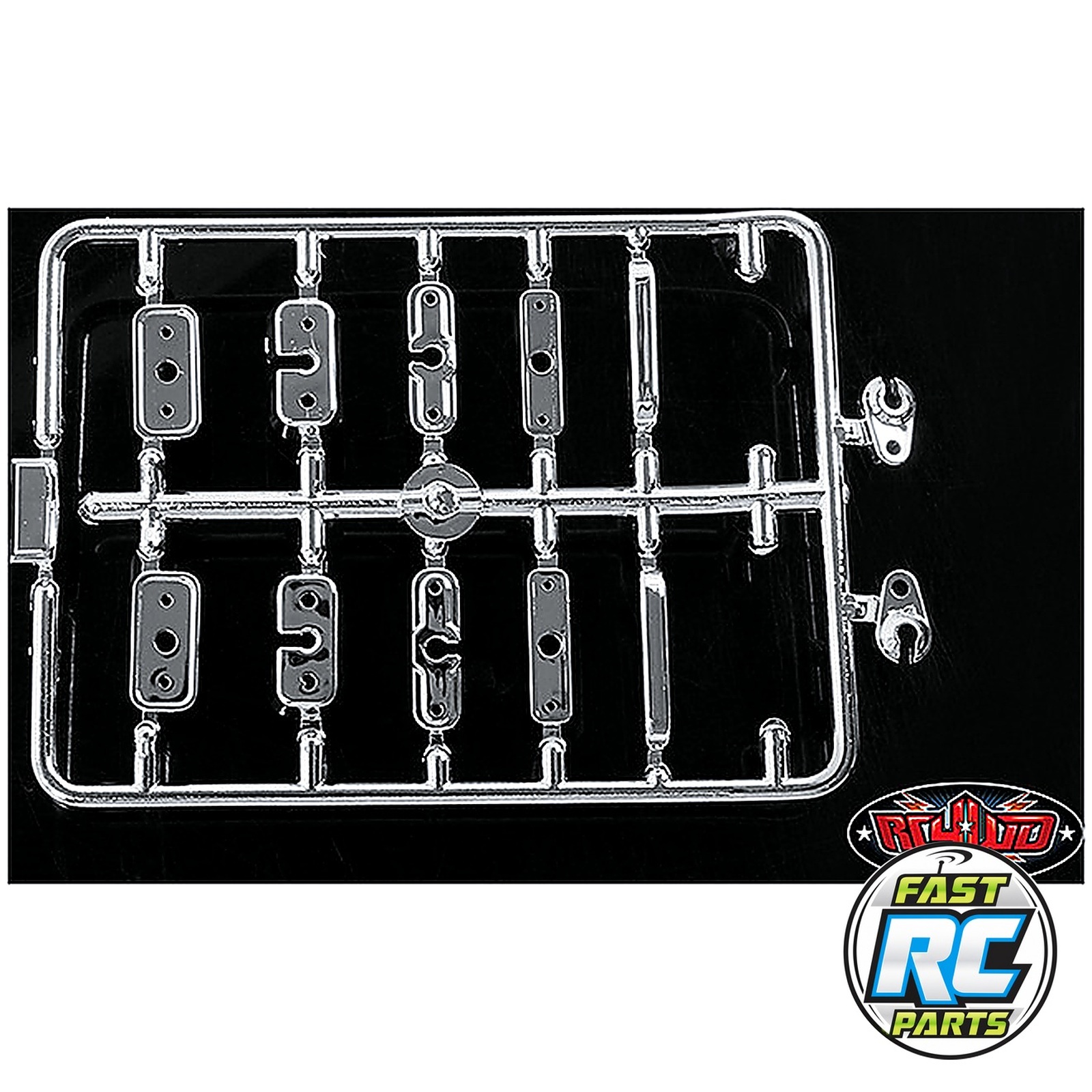 Rc4WD Chevy Blazer Chrome Handles and LED Holder Parts Tree